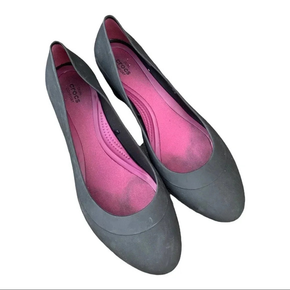 Crocs wedge black size 39 - Picture 2 of 6